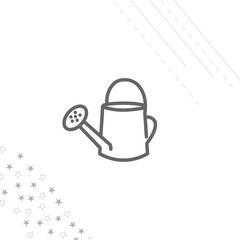watering can isolated line icon for web and mobile