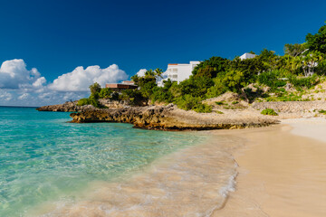 tropical island in Caribbean