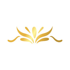 elegant border frame decoration golden gradient style icon
