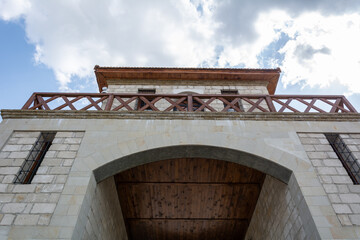 Arch in medieval style, bottom view