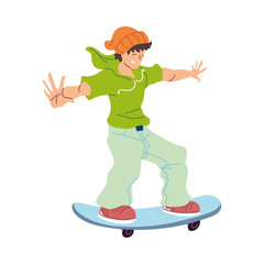 Isolated man avatar skater vector design