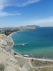 Fototapeta na wymiar view of the coast of crete greece