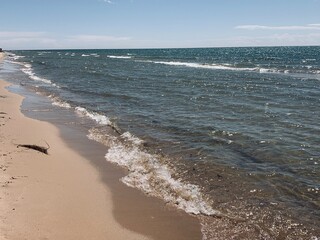 waves on the beach