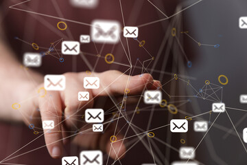 support communication contact concept service