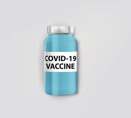 Covid-19 Vaccine Medical Background. Vector Illustration. EPS10