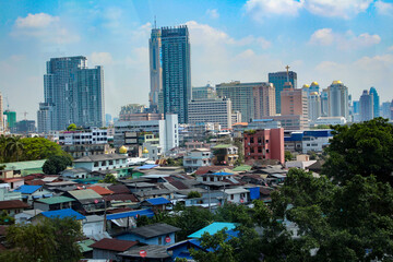 Naklejka premium VILLE DE BANGKOK - THAILANDE