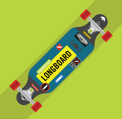 Skate board vector illustration
