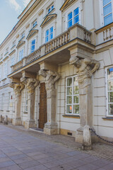 facade of a building, Atlanteans, Atlanteans keep a balcony
