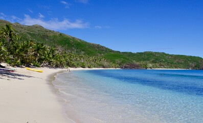 tropical beach in Naviti island, Fiji