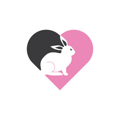 Rabbit vector icon illustration design