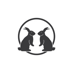 Rabbit vector icon illustration design