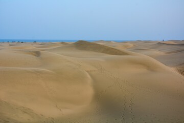 sand dunes on the beach of Maspalomas