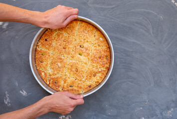 Hareeseh Arabic semolina cake