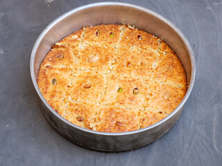 Hareeseh Arabic semolina cake