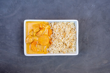 rice, curry, chili, chicken, spicy, Arabic, Asia , Indian food, background, bowl, butter, carrot, cooking, cream, culture, delicious, diet, dinner, eat, food, fresh, fried, gray, green, healthy, herbs