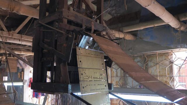 Banarasi Saree weaving machine templates used for Katan Sarees in Dhaka, Bangladesh