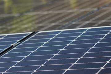 clean ecological energy from solar panels