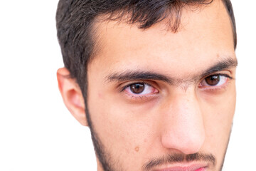 Close photo of arabic boy face