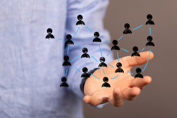 conference Digital Network and data concept.