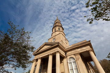 Naklejka premium Charleston, South Carolina, United States, Novemner 2019, Saint Philips Church