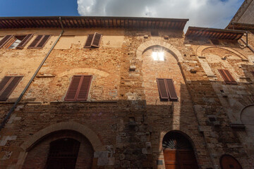 Street of San Gimignano in Tuscany
