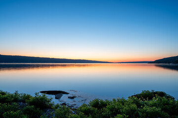 Dusk by Cayuga lake
