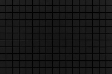 Black mosaic tile pattern and seamless background