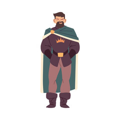 Medieval prince man vector design