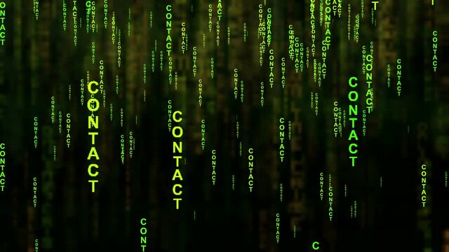 Contact text matrix style concept.