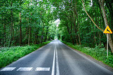
long straight road