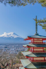 新倉山浅間公園富士山