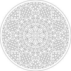 Rose Window, Fig. 17, round 1, triangular 2, framework