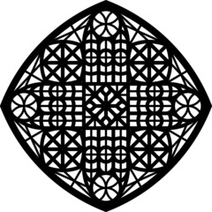 Rose Window, Fig. 17, square 2, square 1