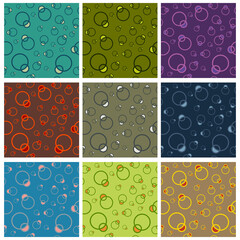 Abstract geometrical bubble seamless pattern with modern colour combinations. Modern geometric, minimalist, suitable for wallpapers, fabric pattern, banners, backgrounds, cards, book etc.