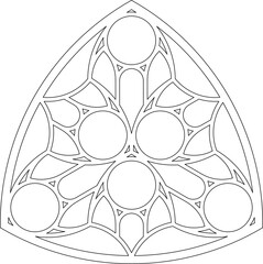 Rose Window, Fig. 17, triangular 2, base, framework