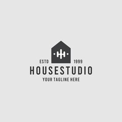 Creative house studio logo design