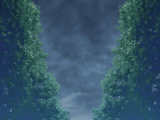 森あおりくもり２