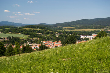 Fototapeta na wymiar landscape Cesky Krumlov Czech Republic Europe