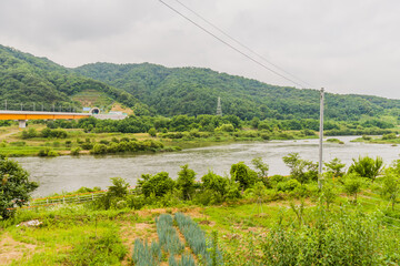 Landscape of river valley