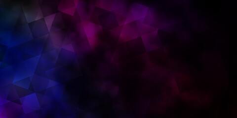 Obraz premium Dark Multicolor vector template with crystals, squares.
