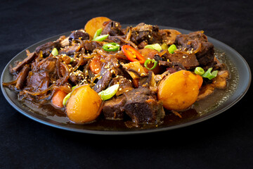 Braised Short Ribs - Korean Food Galbi jjim