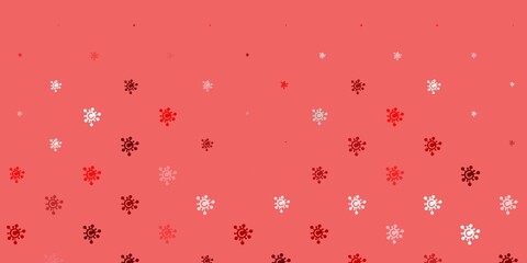 Light Red vector texture with disease symbols.