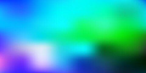 Light blue, green vector blur backdrop.