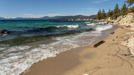 beach on lake tahoe, nevada near Incline village