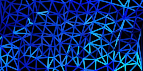 Light blue vector triangle mosaic design.