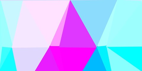 Light pink, blue vector abstract triangle backdrop.