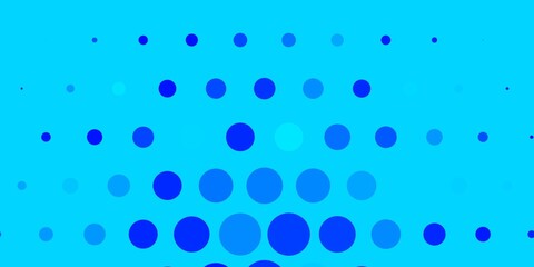 Dark BLUE vector layout with circle shapes. Modern abstract illustration with colorful circle shapes. Pattern for wallpapers, curtains.