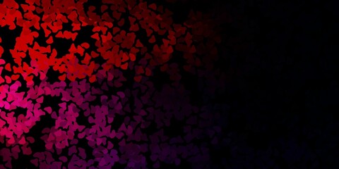 Dark blue, red vector backdrop with chaotic shapes.