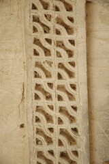 Old house decorations used on gypsum walls