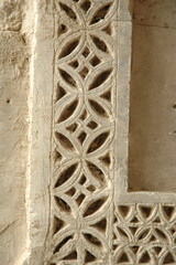 Old house decorations used on gypsum walls